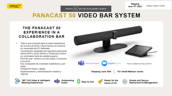 #jabra-panacast-50 #barra-de-video-inteligente #Virtual-Director
